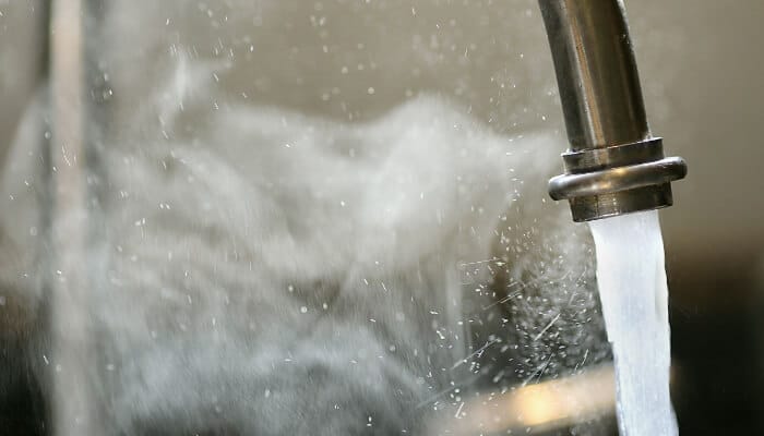 Steaming Water From Kitchen Sink